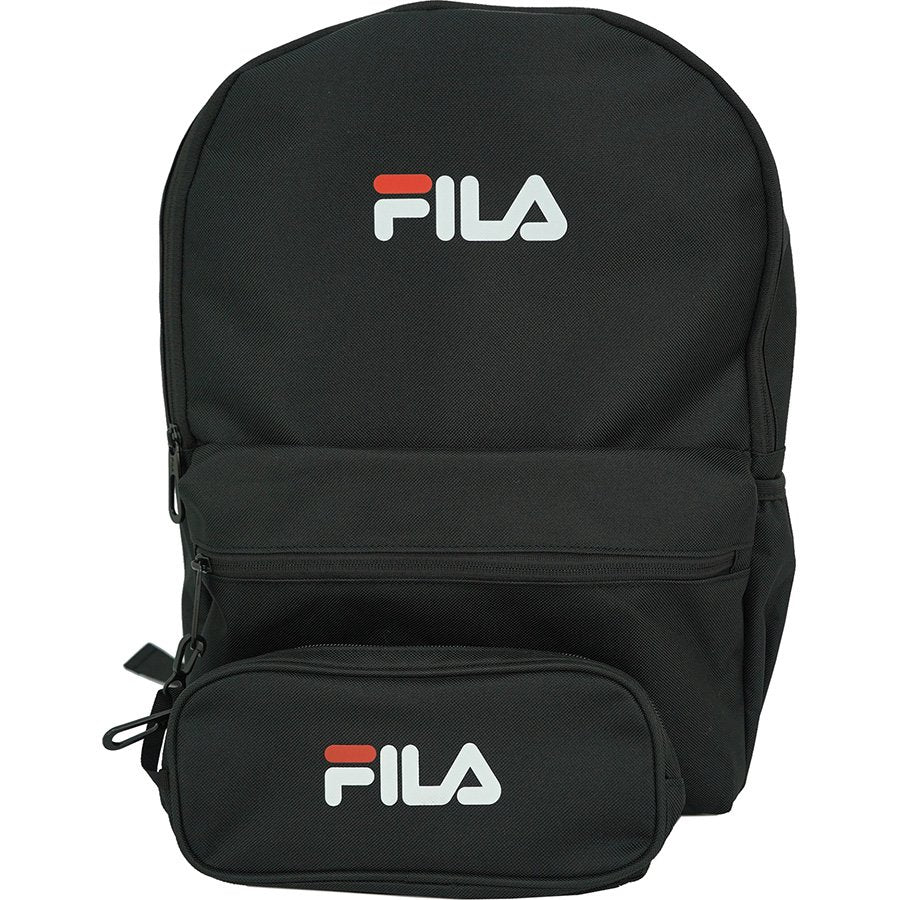 תיק גב פילה + קלמר שחור