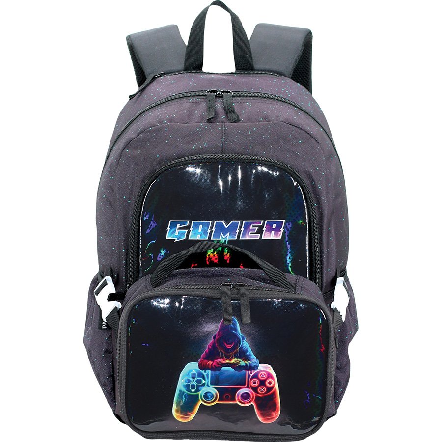 תיק ארגונומי עם תיק אוכל -גיימינג גיימר