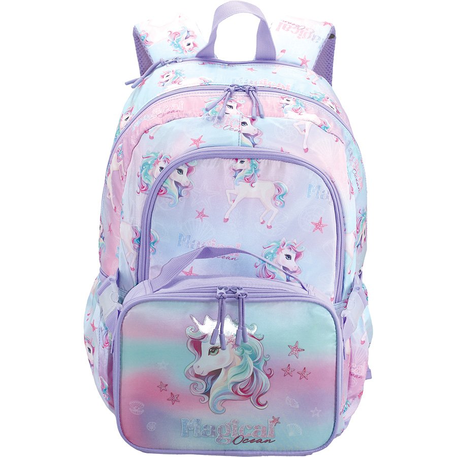 תיק ארגונומי עם תיק אוכל -חד קרן