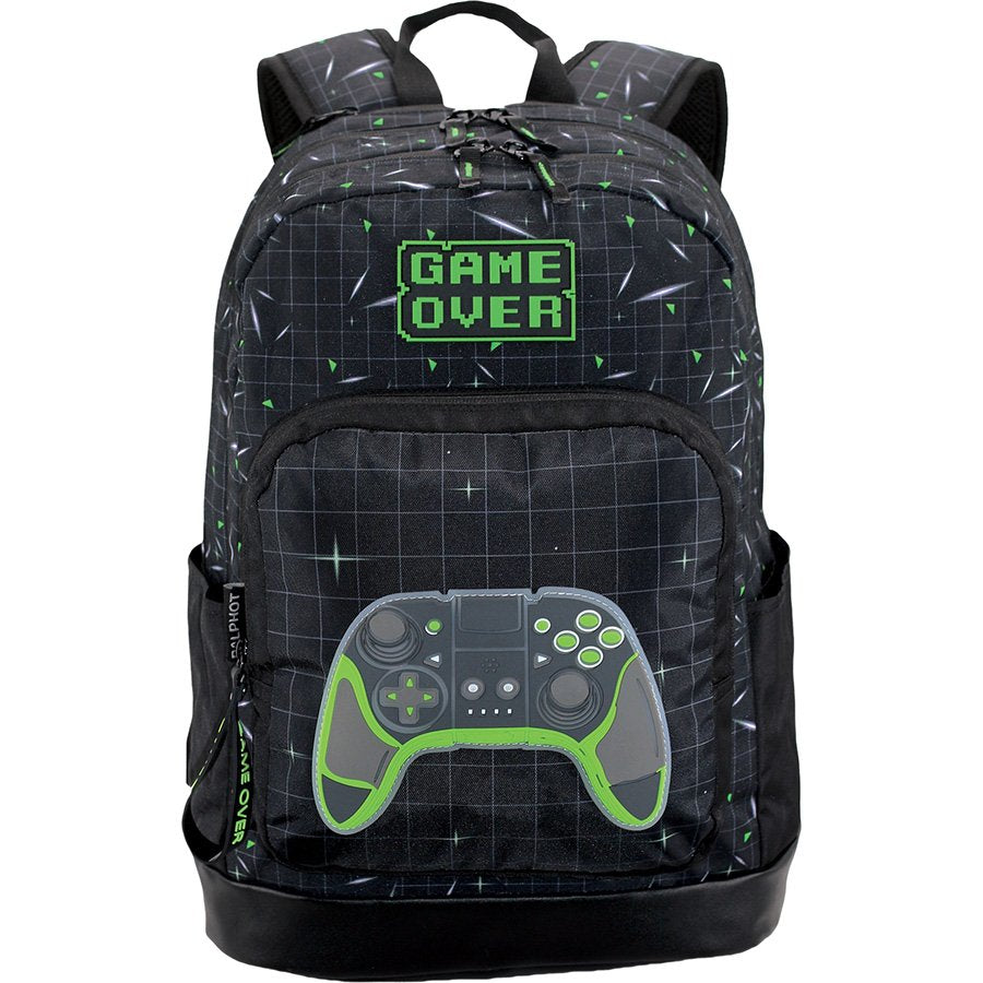 תיק גב ארגונומי 2תאים עם תאורת לד גיימינג