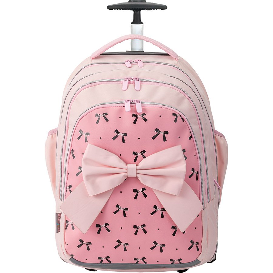 תיק טרולי בית ספר 2ב 1סטיילוש פפיונים שחורים