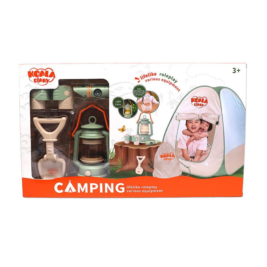 סט קמפינג 6חלקים עששית תיק ואוהל