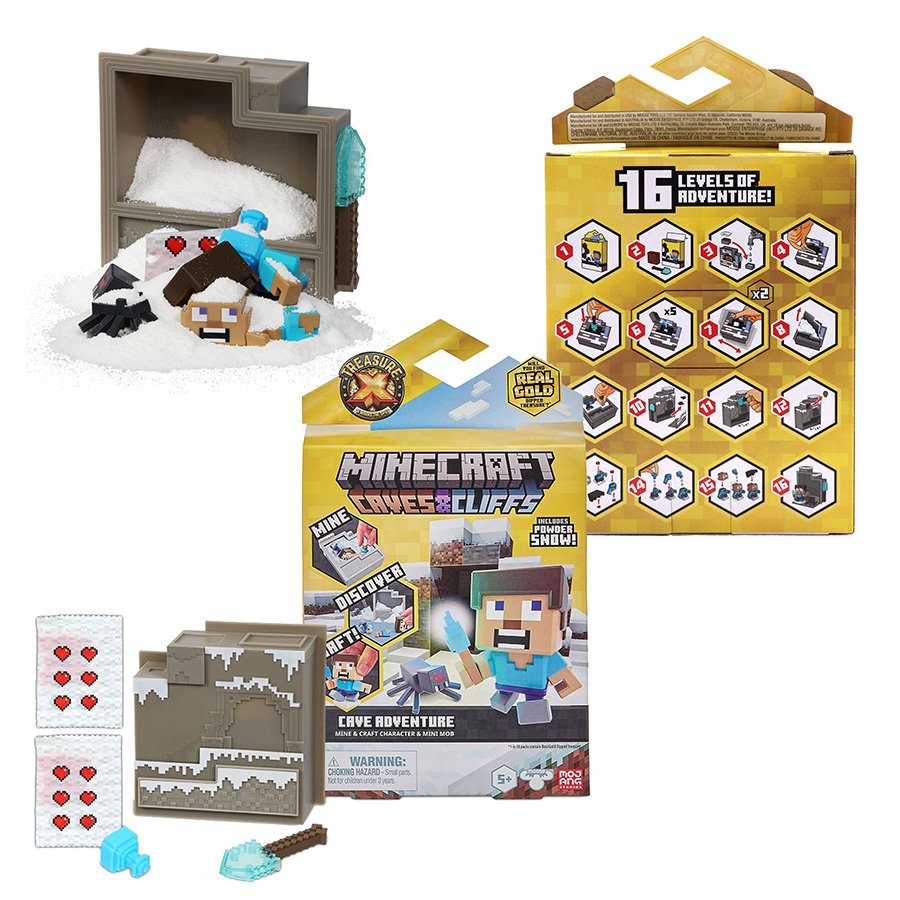 מיינקראפט מארז בינוני הרפתקאת המערה מבצע