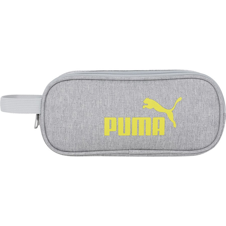 קלמר פומה אפור כיתוב צהוב