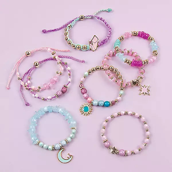 ערכה להכנת צמידים אבני שמיים מייק איט ריל